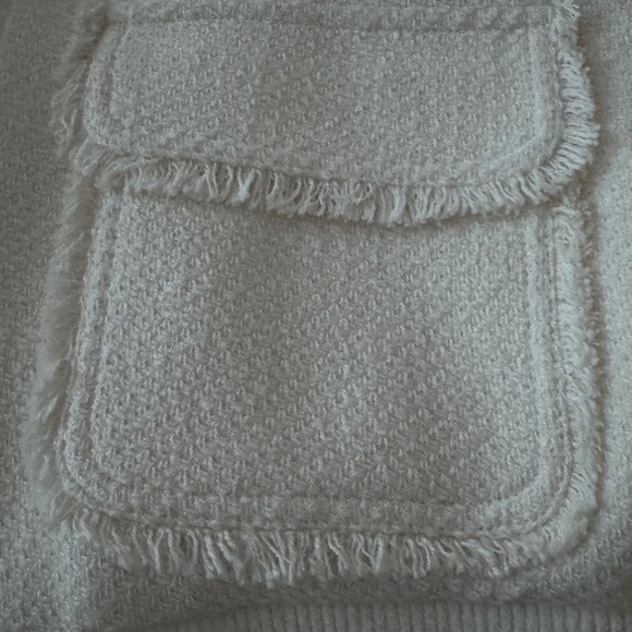 Me+Em Cream Tweed Bomber Jacket - Picture 5 of 7